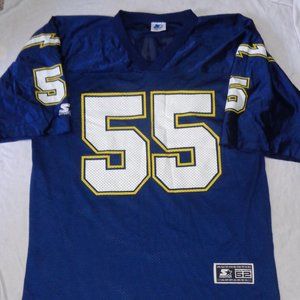Starter Authentic San Diego Chargers Junior Jr Seau Football Jersey Size 52 XL